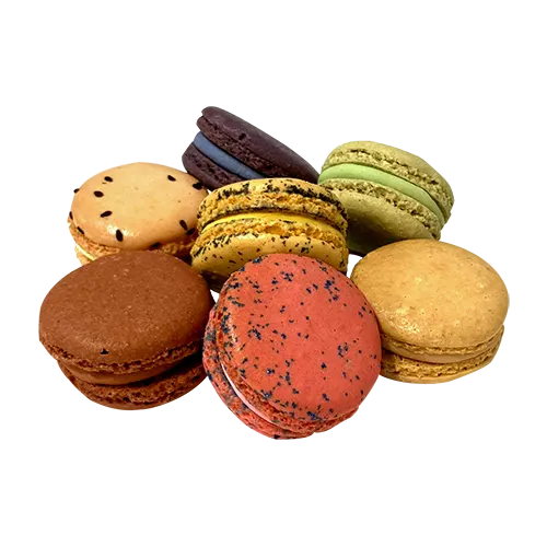 Verschiedene Macarons aus dem Sortiment von Les Epicuriens in Berlin-Kreuzberg